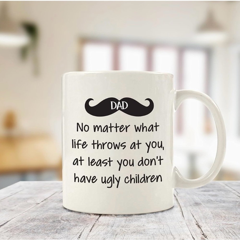 White Ceramic Dad Mug - Picture 2 of 3